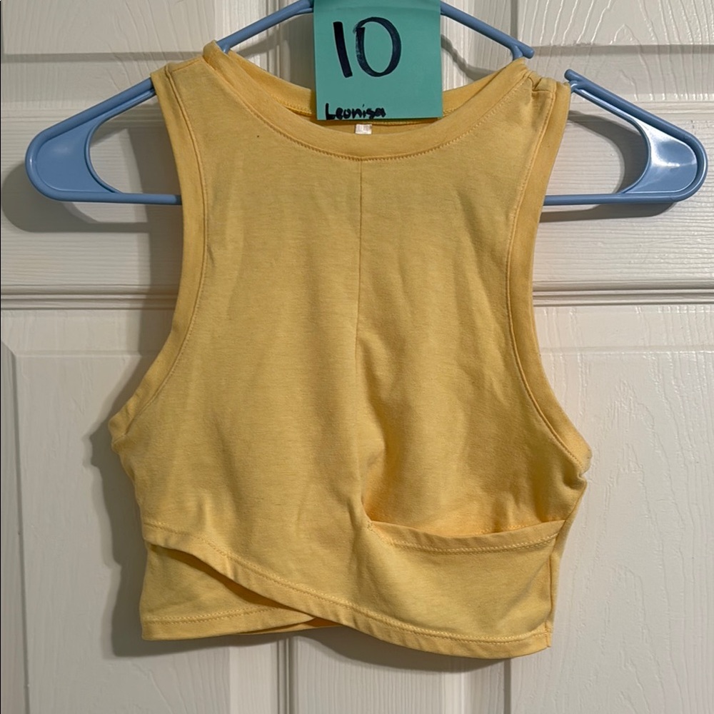 Yellow Crop Top